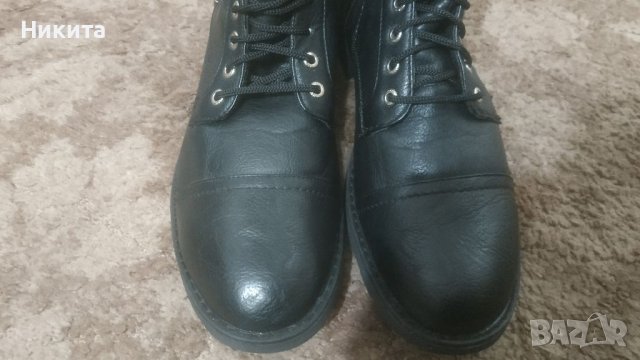 BRONCO-нови италиянски кожени боти 45 номер, снимка 4 - Мъжки боти - 39421538