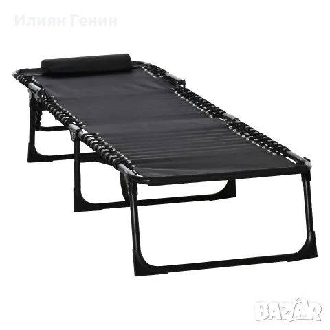 Шезлонг Outsunny, сгъваем, снимка 8 - Градински мебели, декорация  - 56171021
