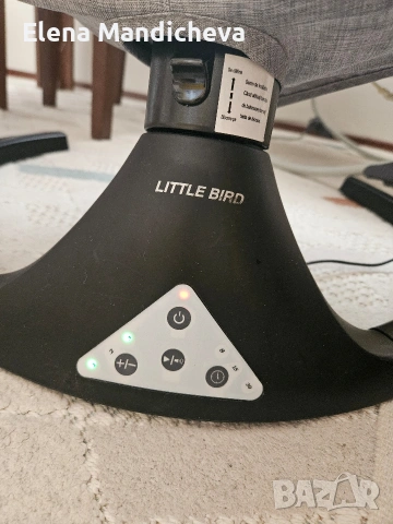 Бебешка електрическа люлка little bird Защитна мрежа Bluetooth връзка дистанционно управление USB, снимка 5 - Електрически играчки - 53465550