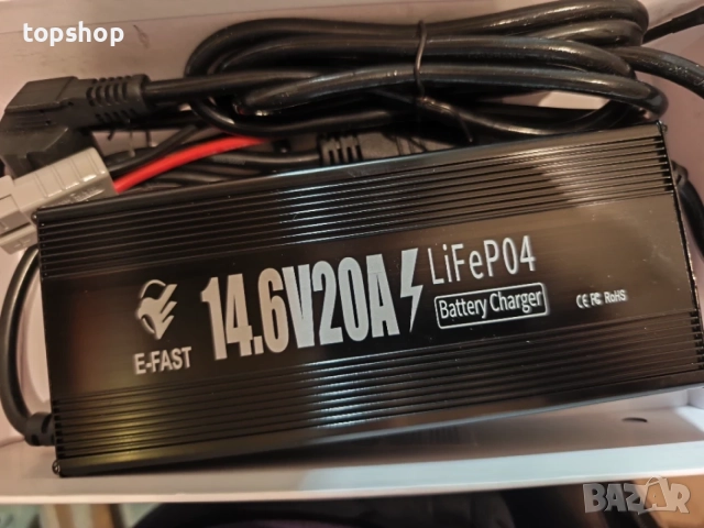 Чисто ново смарт зарядно устройство E-FAST 12V 20A за LiFePO4 литиеви акумулатори  , снимка 9 - Аксесоари и консумативи - 55753860