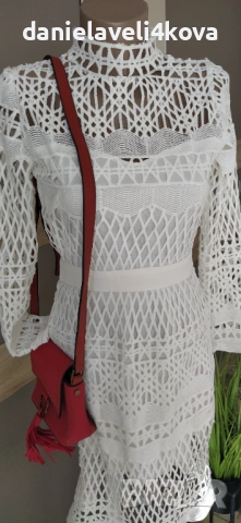 Изключително нежна рокля дантела, снимка 2 - Рокли - 52446114