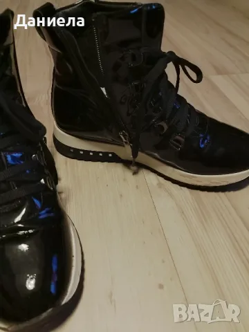 Дамски боти, Аквамарин, 38, снимка 2 - Дамски боти - 48070143