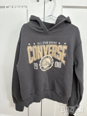 НОВ с етикет Converse суичър 10–12 г. 