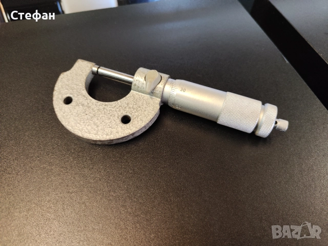 Микрометър от 0 до 25мм. В отлично състояние., снимка 2 - Други инструменти - 51983021