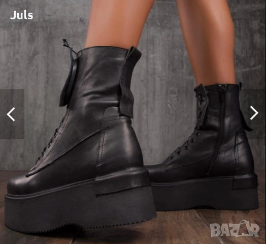 Боти естествена кожа , снимка 3 - Дамски боти - 53205740