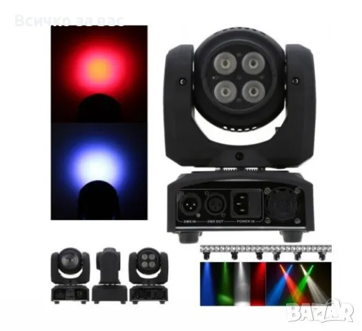 🎆 Двустранна роботизирана LED светлина – Компактна мощ за професионално сценично осветление! 🎆