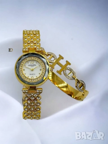 часовник и гривна gucci hermes louis vuitton, снимка 7 - Дамски - 51456073
