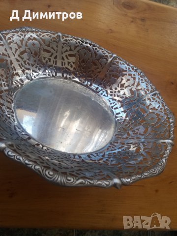 Посребрена винтидж фруктиера., снимка 6 - Антикварни и старинни предмети - 40184981