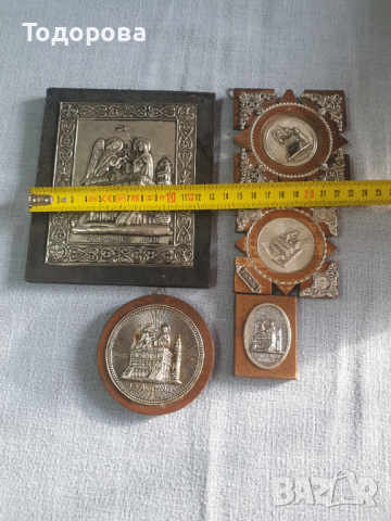 Лот 2- стари домашни икони -  5 броя, снимка 6 - Антикварни и старинни предмети - 44629215