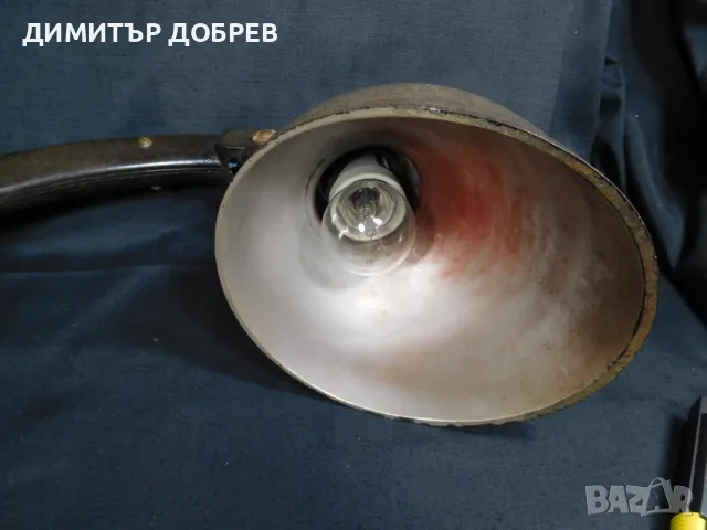 СТАРА РЕТРО СОЦ СССР НАСТОЛНА ЛАМПА "НКВД" БАКЕЛИТ КАРБОЛИТ, снимка 8 - Антикварни и старинни предмети - 49740121