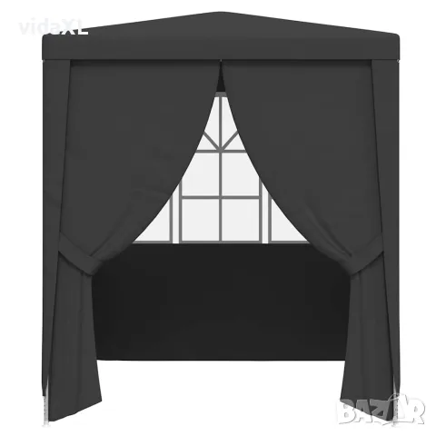 vidaXL Професионална парти шатра със стени 2x2 м антрацит 90 г/м², снимка 3 - Къмпинг мебели - 56147610
