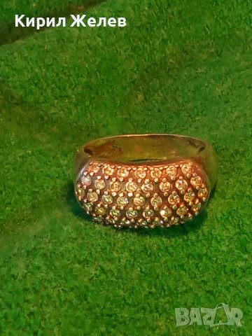 СКЪПОЦЕНЕН БУТИКОВ ЕФЕКТЕН СРЕБЪРЕН ПРЪСТЕН СРЕБРО 925 с МНОГО ЮВЕЛИРНО ФАСЕТИРАНИ ЦИРКОНИ 34605