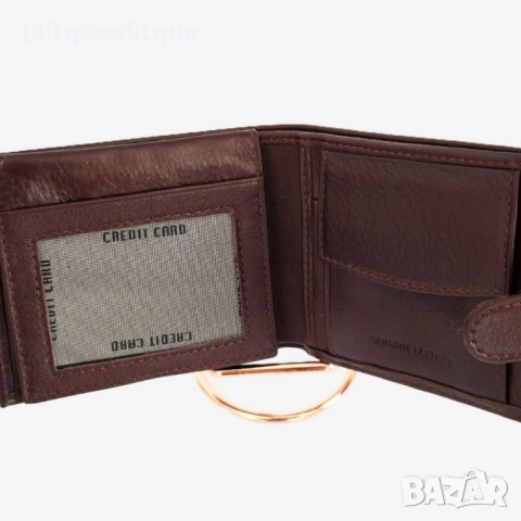 Портфейл от естествена к. NAKISA, снимка 2 - Портфейли, портмонета - 52292270