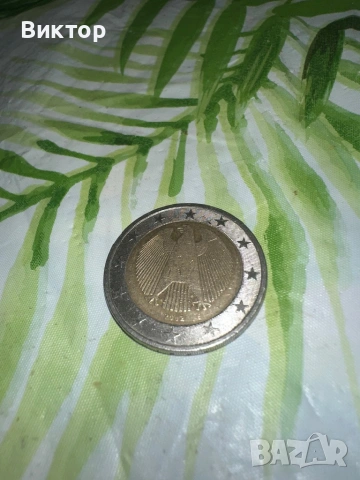 Монета Германия 2€ F / 2 euro germany, снимка 3 - Нумизматика и бонистика - 53238016