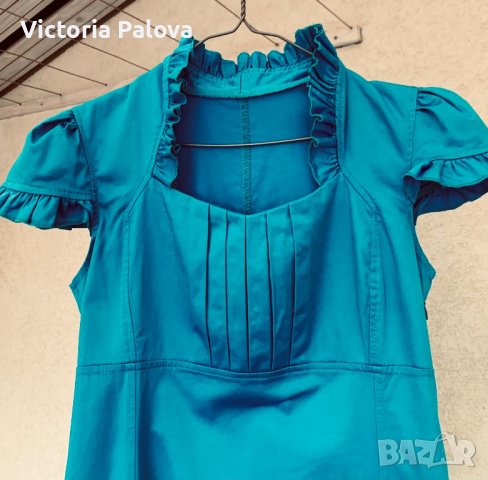 Красива рокля Италия памук с еластан, снимка 2 - Рокли - 40959355