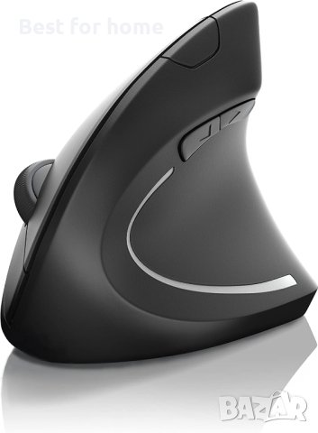 CSL - оптична безжична мишка, вертикална версия, ергономичен дизайн - превенция срещу тенис лакът (R, снимка 4 - Клавиатури и мишки - 40995541