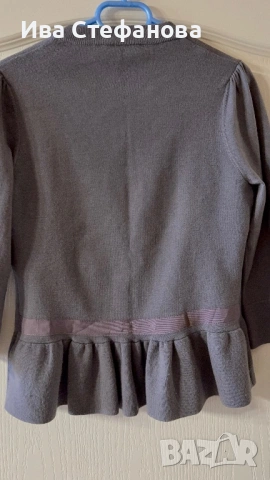 Елегантно ново сиво марково сако жилетка вълна полиамид  пеплум кардиган от Karen Millen , снимка 4 - Сака - 48223259