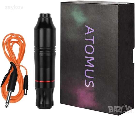 Ротационна машина за татуировки ATOMUS със захранване и педал, снимка 9 - Други инструменти - 44693600