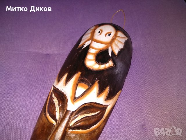 Маска дървена слонче и друго 300х105х40мм, снимка 5 - Декорация за дома - 42249338