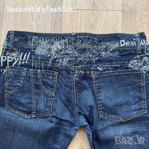 Desigual дамски сини дънки размер 42 , снимка 9 - Дънки - 53867994