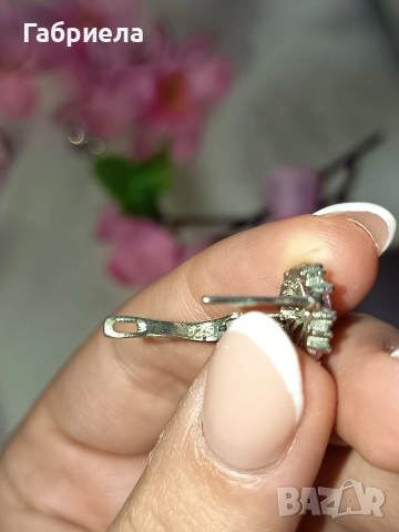 Почукай на вратата ми-сребърни колие и обеци, снимка 4 - Бижутерийни комплекти - 52559231