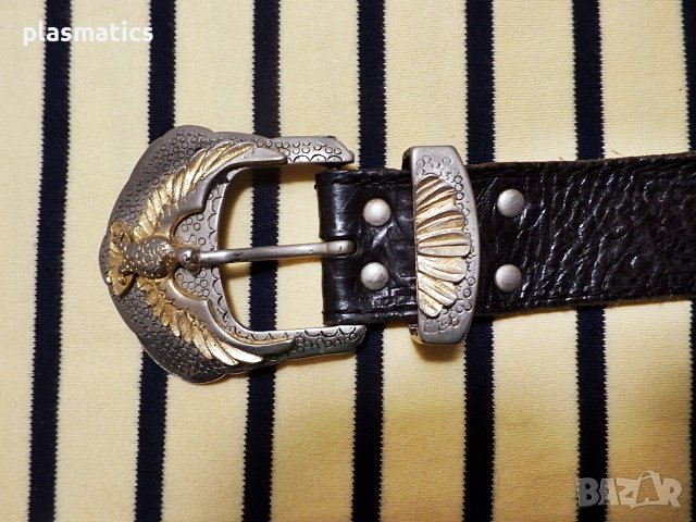 оригинален италиански кожен колан, снимка 7 - Колани - 38921284