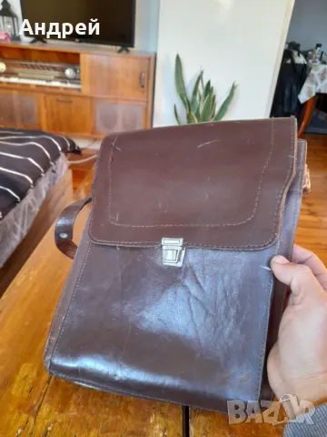 Стара кожена чанта #6, снимка 2 - Други ценни предмети - 48511406