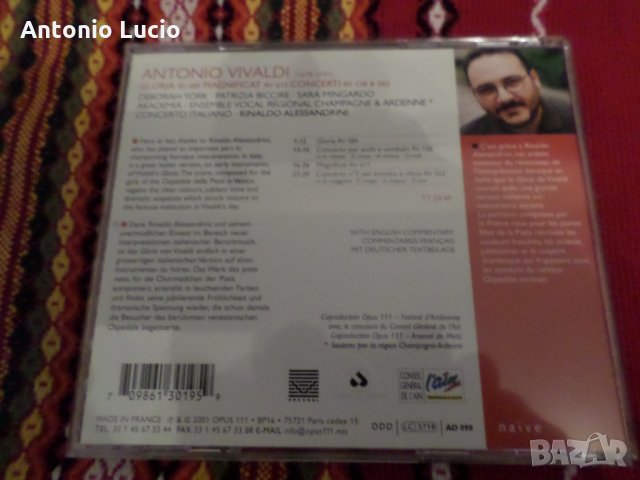Vivaldi - Gloria Concerti Magnificat - Rinaldo Alessandrini, снимка 3 - CD дискове - 35975872