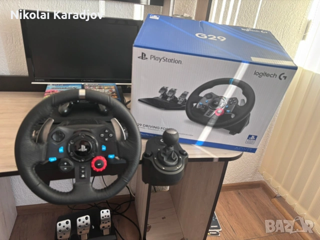 Playstation ps4+Logitech g29 волан