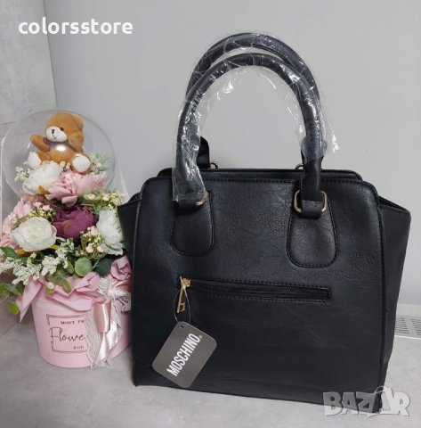 Черна чанта/реплика  Moschino код SG-56U, снимка 2 - Чанти - 40700060