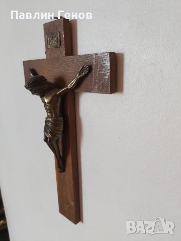 Стар кръст , Исус Христос 25х15см, снимка 7 - Други ценни предмети - 41394468