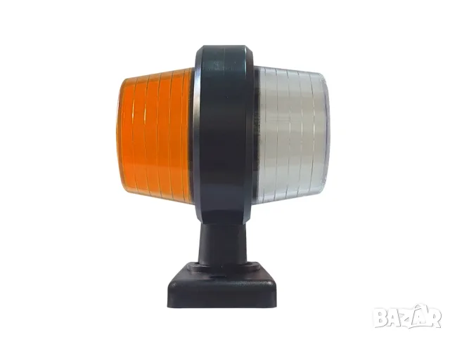 LED габарит 18 LED 105 mm 12-24V жълто-бял