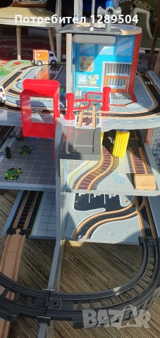 Голямя дървена писта Juniortive Train station XXL set, снимка 3 - Образователни игри - 53822082