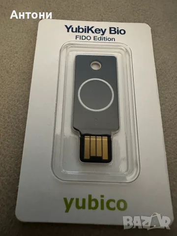 Yubico YubiKey Bio FIDO Edition USB-A - нов, запечатан блистер, снимка 3 - Друга електроника - 56053672