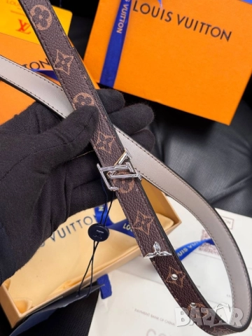 колани от естествена кожа в кутия, торбичка и сертификат valentino garavani louis vuitton , снимка 8 - Колани - 51896870