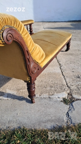 Антикварен диван лежанка, снимка 2 - Дивани и мека мебел - 52570313