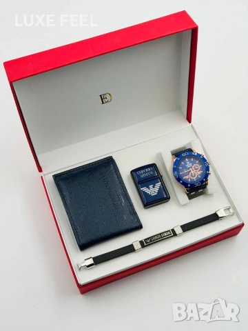 Armani 💎Мъжки Подаръчни Комплекти , снимка 3 - Подаръци за мъже - 53360233