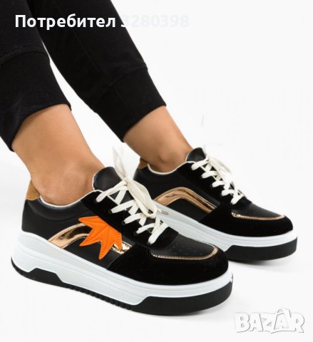 Дамски кецове с листо модел: X13-YD1286-25 black, снимка 5 - Кецове - 44320632