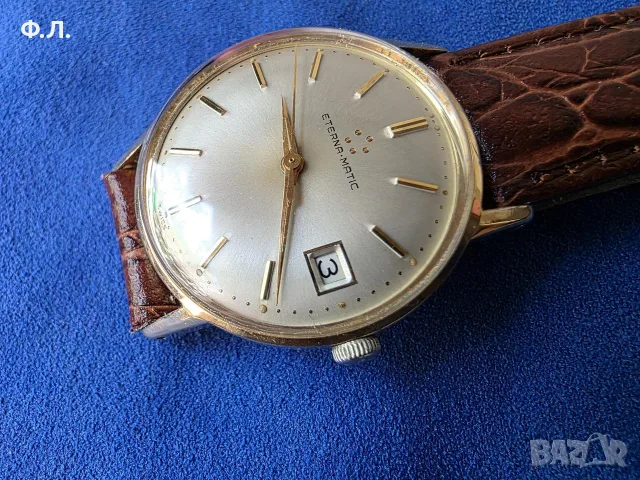 Eterna Matic Automatic Date Gold, снимка 2 - Мъжки - 56070493