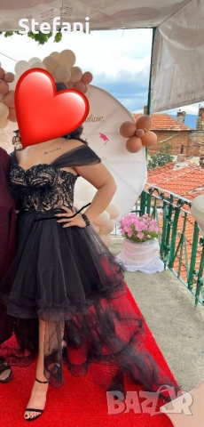 Официална черна рокля, снимка 2 - Рокли - 51643440