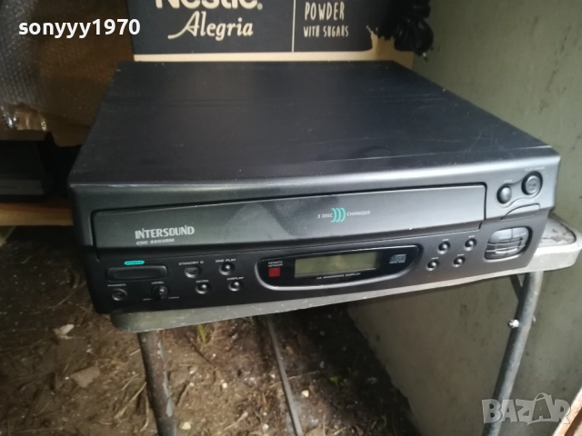 INTERSOUND CDC 8603RM 3 DISC ROTARY CD PLAYER-ВНОС SWISS 0911251842LCHERY2, снимка 4 - Ресийвъри, усилватели, смесителни пултове - 52353771