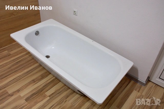 Метална вана за баня 140/70 см, за вграждане