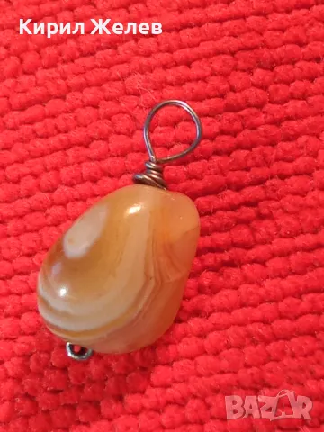 АРТ ХЕНД МЕЙД ПЕНДАНТ МЕДАЛЬОН ПОСРЕБРЕН със САРДОНИКС КАМЪК 74071, снимка 8 - Колиета, медальони, синджири - 35653845