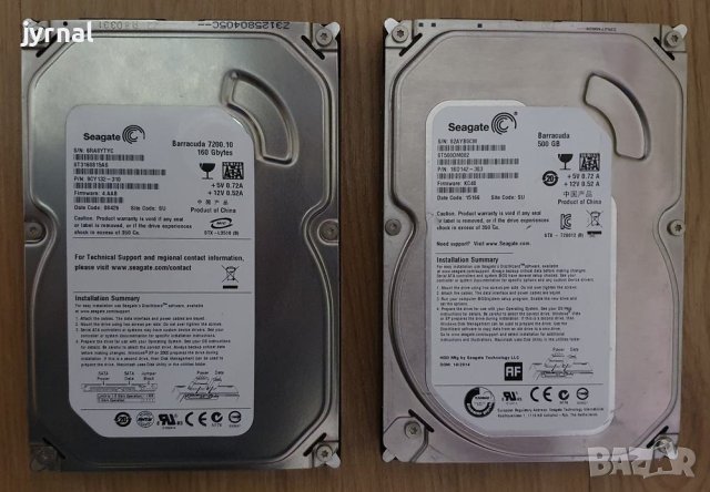 Твърди дискове Seagate 160 и 500 GB