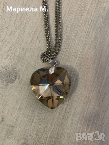 Колие с камък сърце