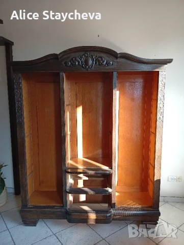 Старинни библиотека и писалище , снимка 2 - Антикварни и старинни предмети - 51182836