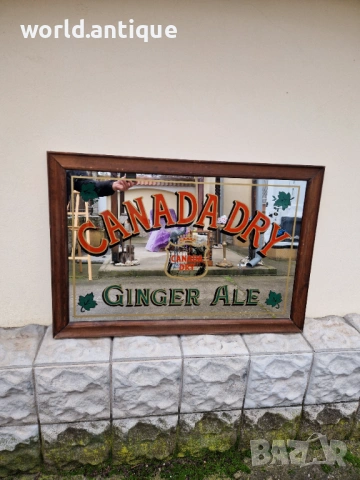 Страхотно голямо антикварно рекламно огледало , снимка 6 - Антикварни и старинни предмети - 53210357