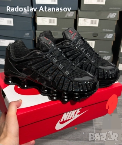 Мъжки Nike Shox TL Black КОД 2035 , снимка 2 - Маратонки - 52524487