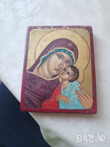 Икона ръчно рисувана Света Богородица , снимка 6 - Икони - 40969742