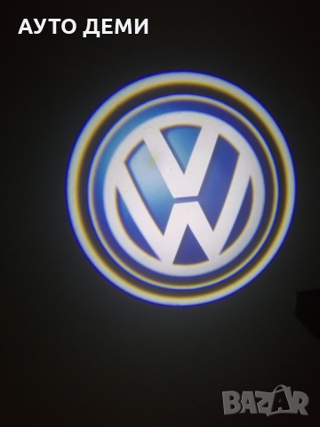 Качествени карбонови плафони лампи светещи с емблема на Фолксваген за врата на кола автомобил джип в, снимка 2 - Аксесоари и консумативи - 36061398